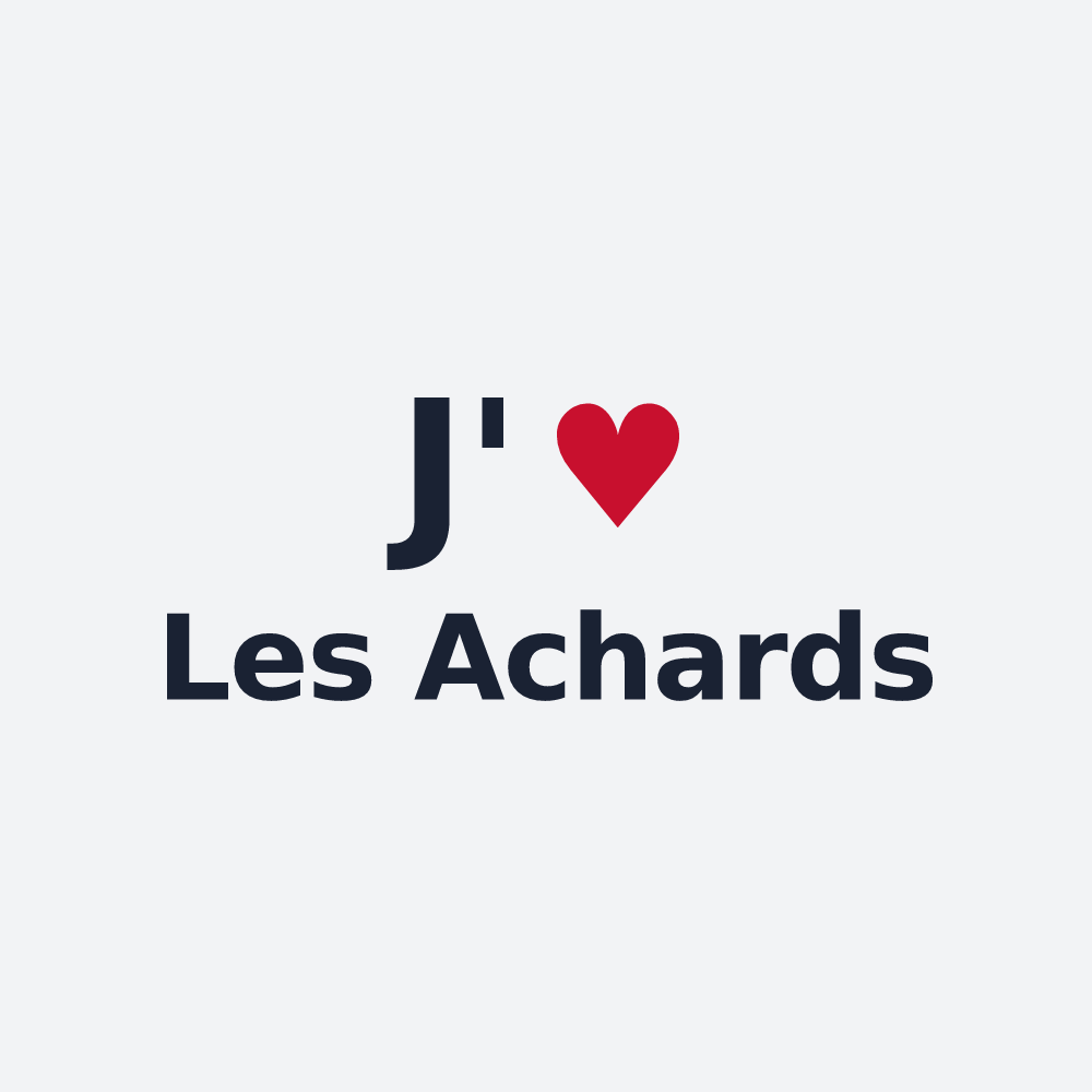 Poster personnalisé Les Achards — design J'aime Les Achards