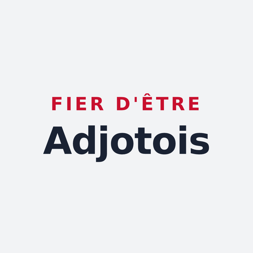 Poster « Fier d'être Adjotois » — design pour Les Adjots