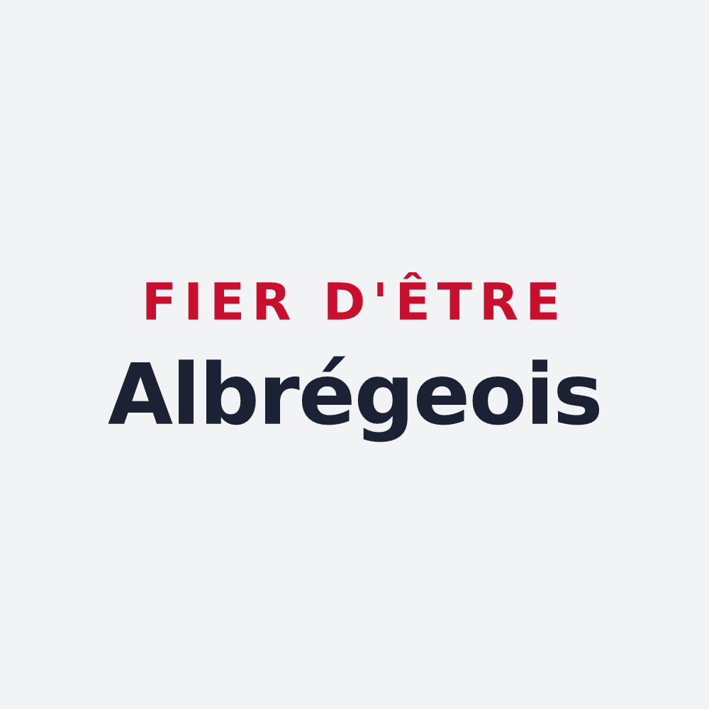 Poster « Fier d'être Albrégeois » — design pour Les Albres