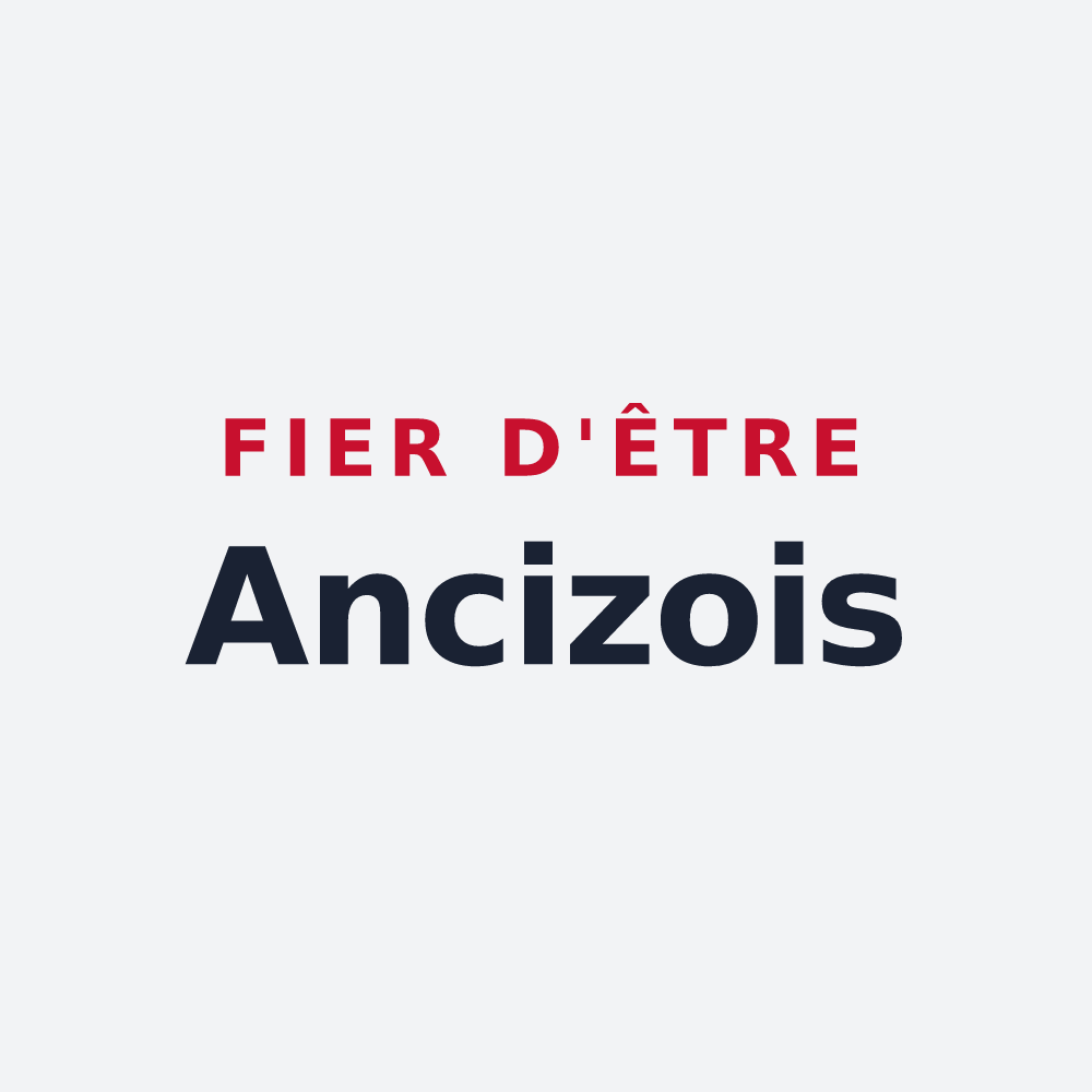 Poster « Fier d'être Ancizois » — design pour Les Ancizes-Comps