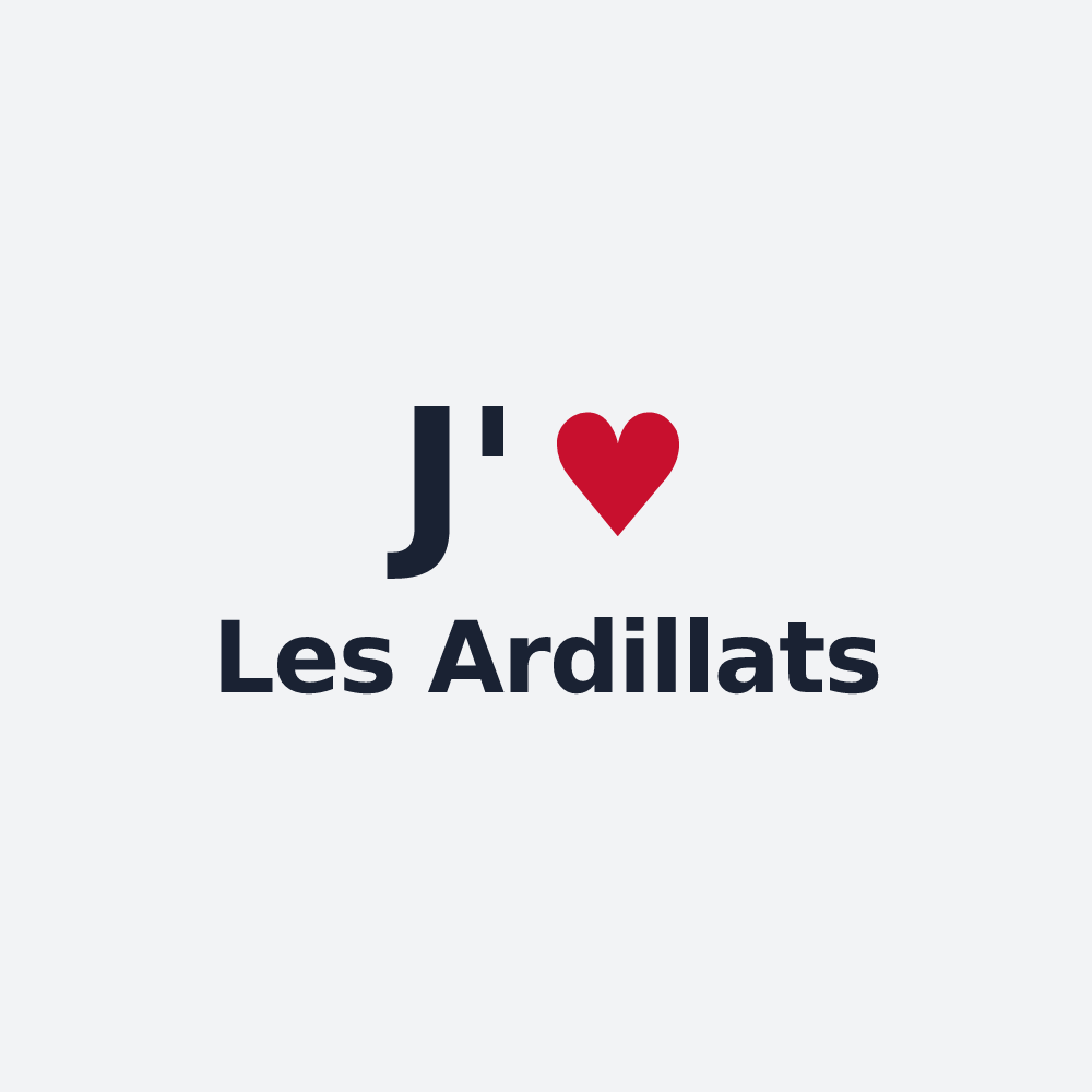 Poster personnalisé Les Ardillats — design J'aime Les Ardillats