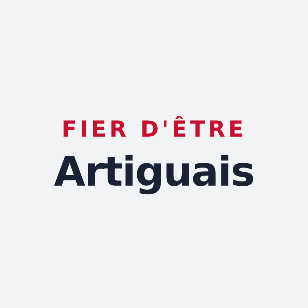 Poster « Fier d'être Artiguais » — design pour Les Artigues-de-Lussac