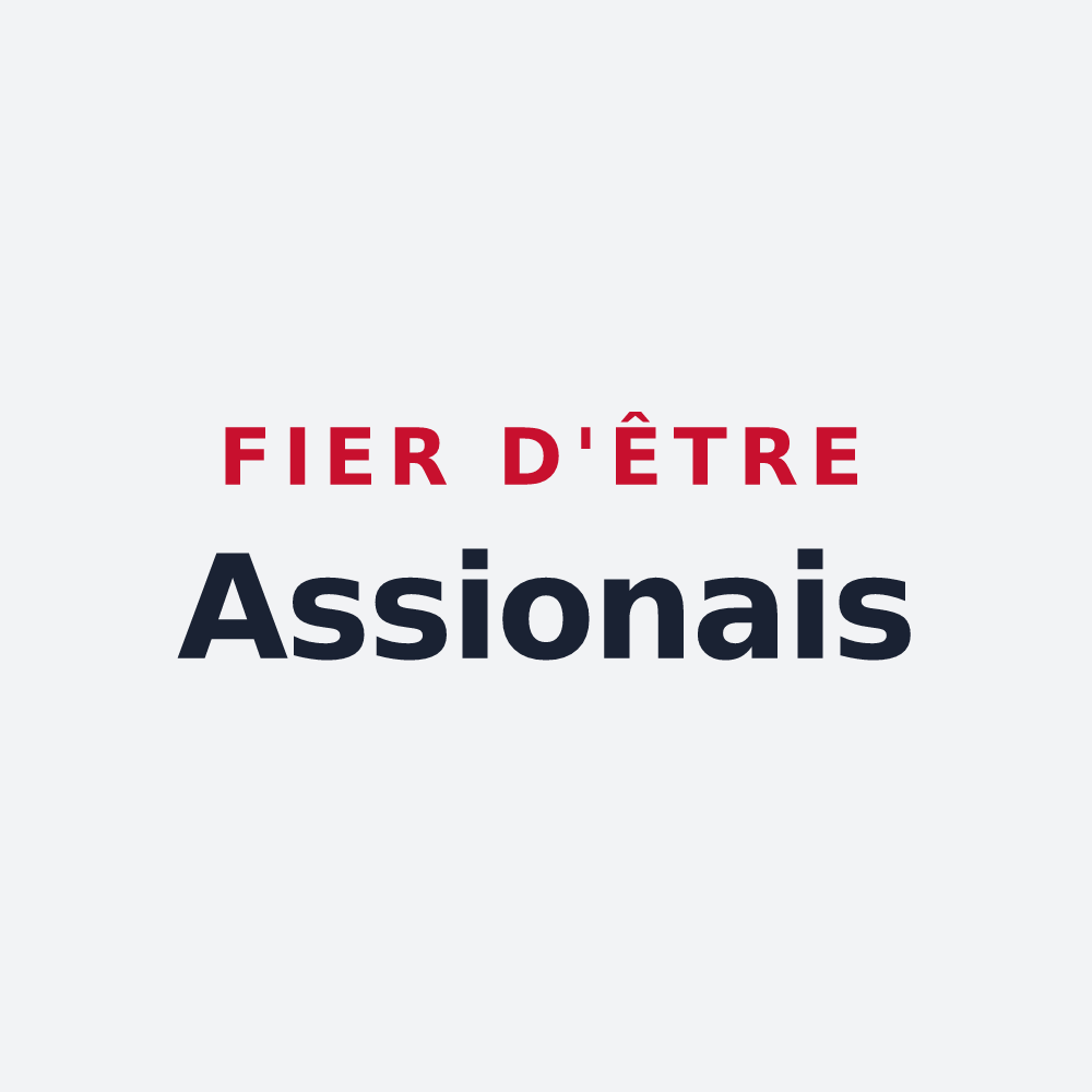 Poster « Fier d'être Assionais » — design pour Les Assions