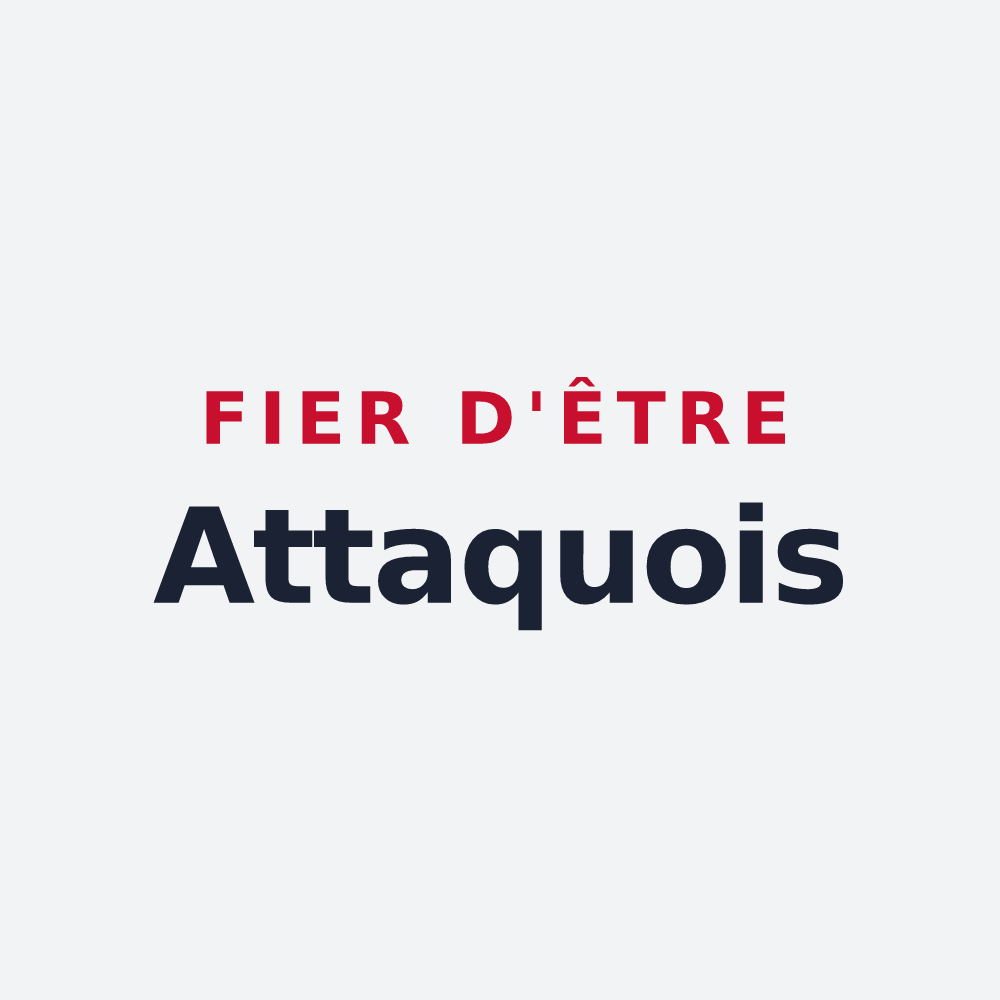 Poster « Fier d'être Attaquois » — design pour Les Attaques