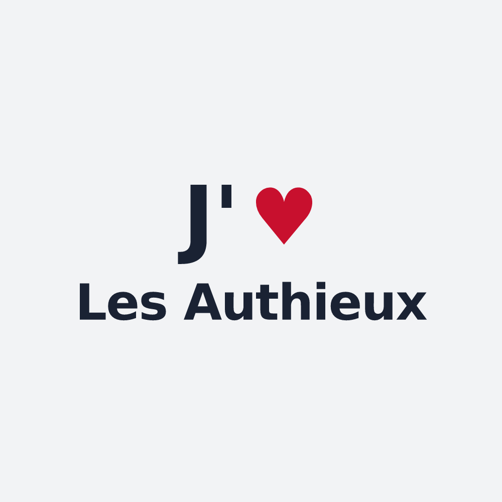 Poster personnalisé Les Authieux — design J'aime Les Authieux