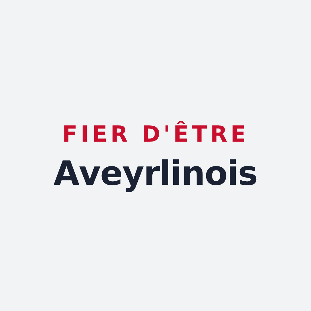 Poster « Fier d'être Aveyrlinois » — design pour Les Avenières Veyrins-Thuellin