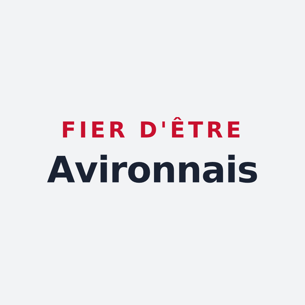 Poster « Fier d'être Avironnais » — design pour Les Avirons