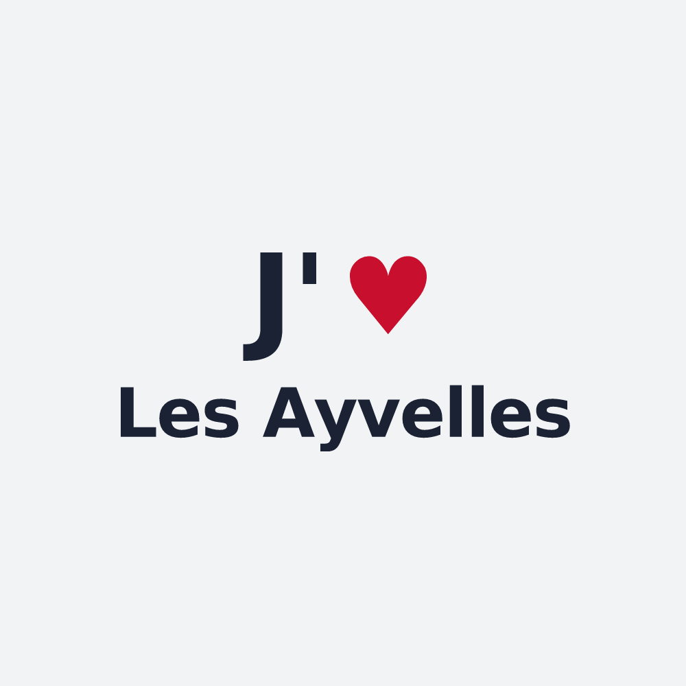 Poster personnalisé Les Ayvelles — design J'aime Les Ayvelles