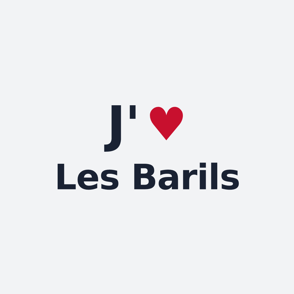 Poster personnalisé Les Barils — design J'aime Les Barils