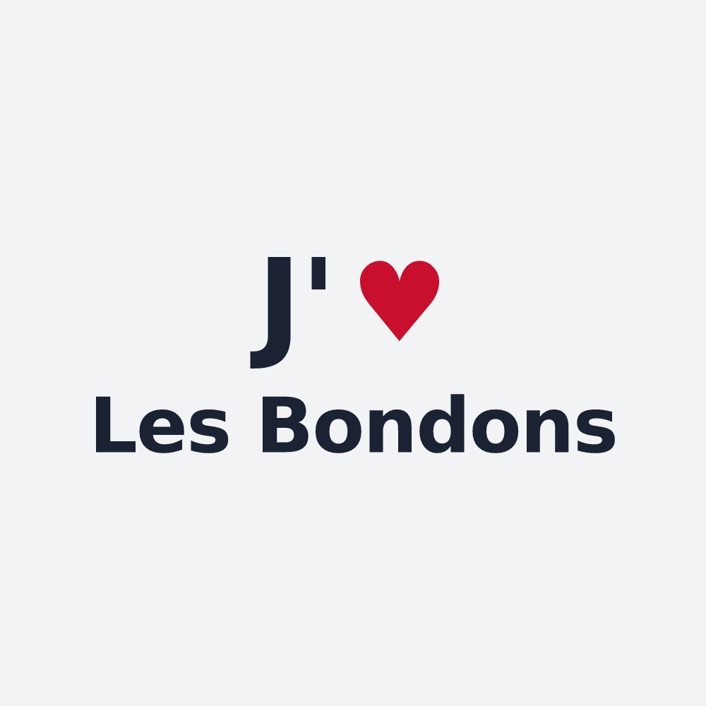 Poster personnalisé Les Bondons — design J'aime Les Bondons