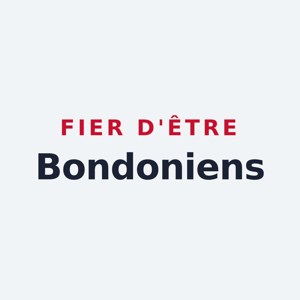 Poster « Fier d'être Bondoniens » — design pour Les Bondons