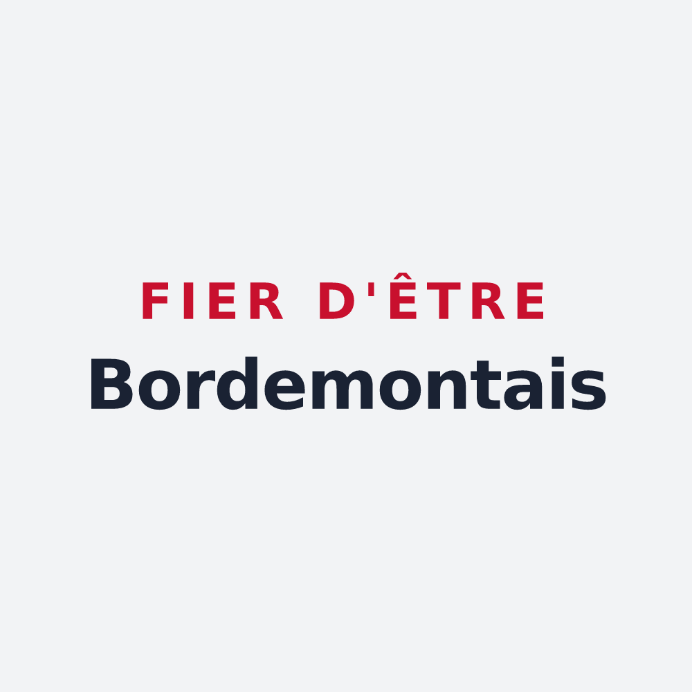 Poster « Fier d'être Bordemontais » — design pour Les Bordes-Aumont