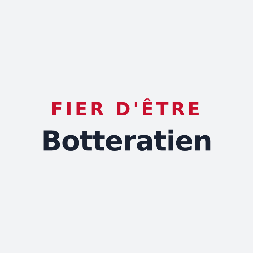 Poster « Fier d'être Botteratien » — design pour Les Bottereaux