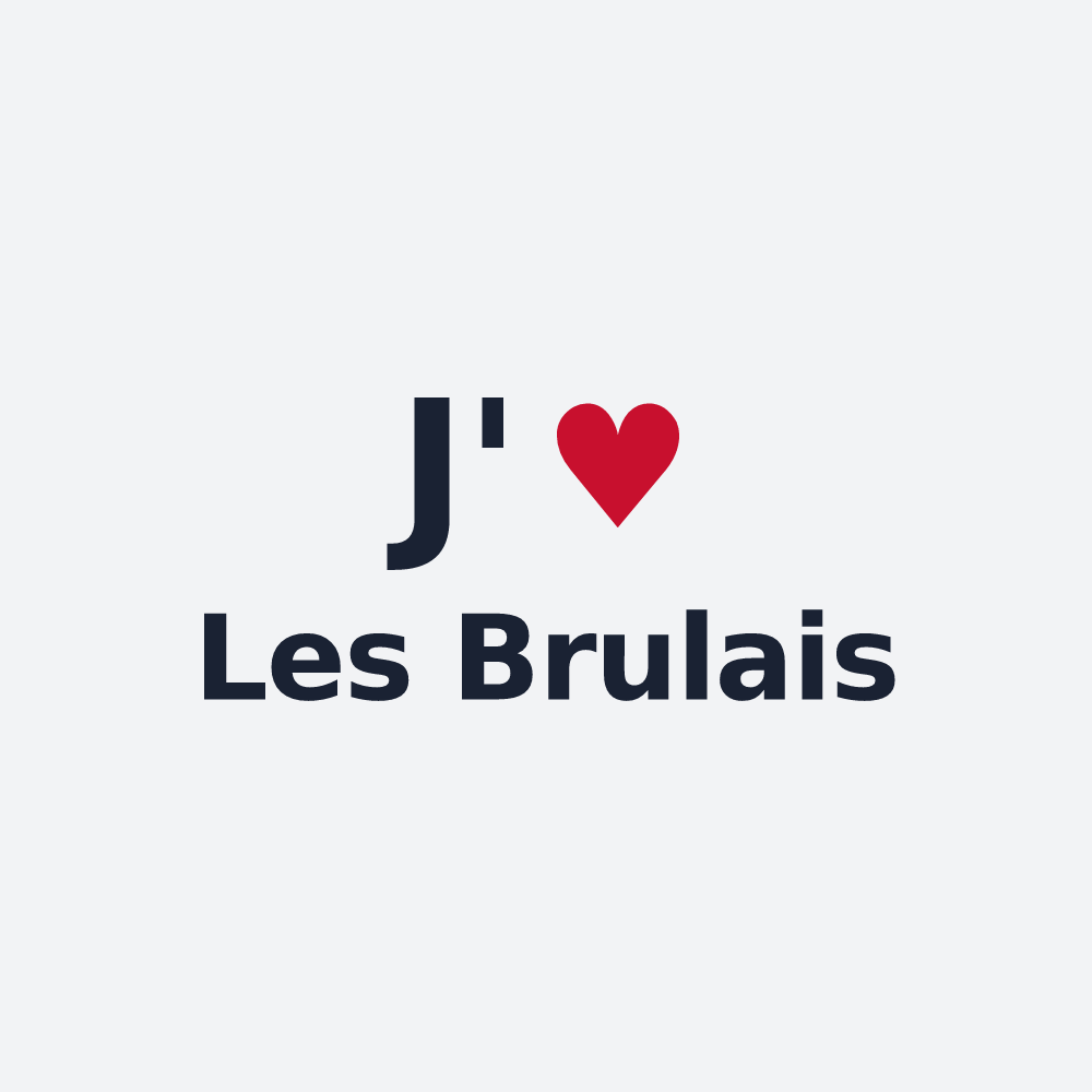 Poster personnalisé Les Brulais — design J'aime Les Brulais