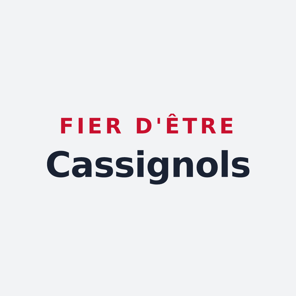 Poster « Fier d'être Cassignols » — design pour Les Cassés