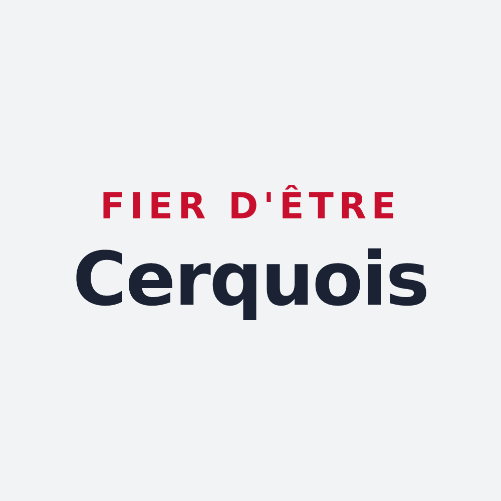Poster « Fier d'être Cerquois » — design pour Les Cerqueux