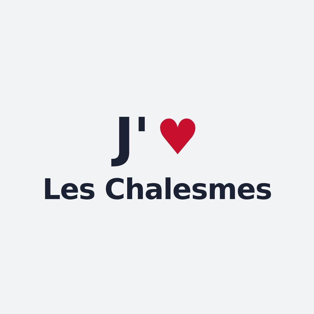 Poster personnalisé Les Chalesmes — design J'aime Les Chalesmes