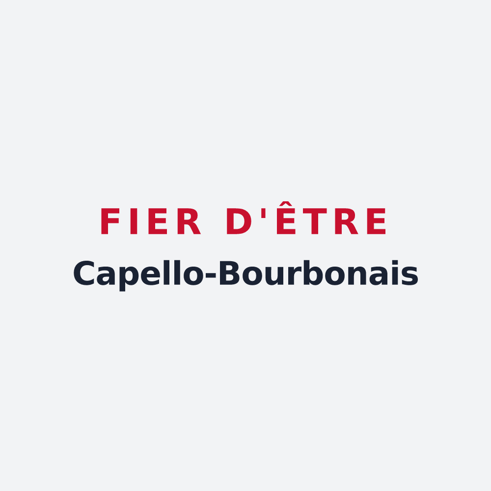 Poster « Fier d'être Capello-Bourbonais » — design pour Les Chapelles-Bourbon