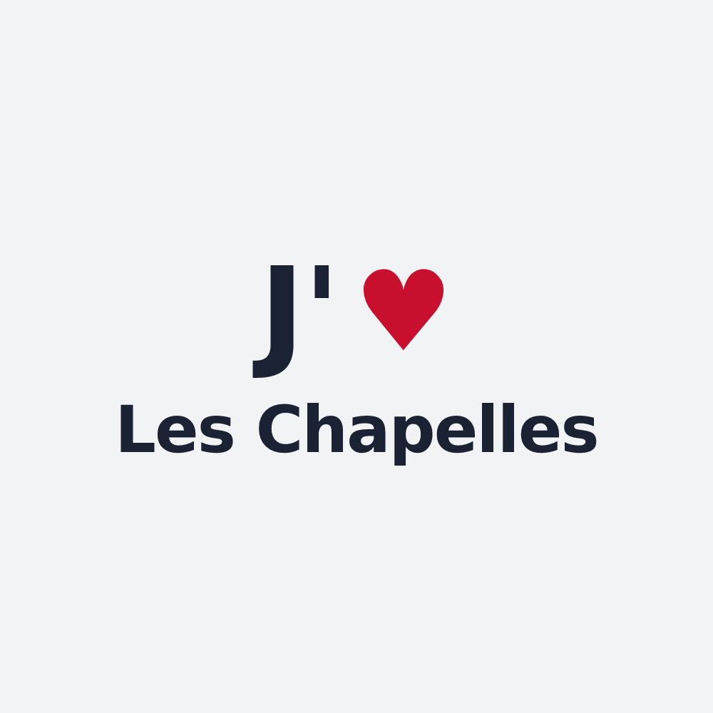 Poster personnalisé Les Chapelles — design J'aime Les Chapelles