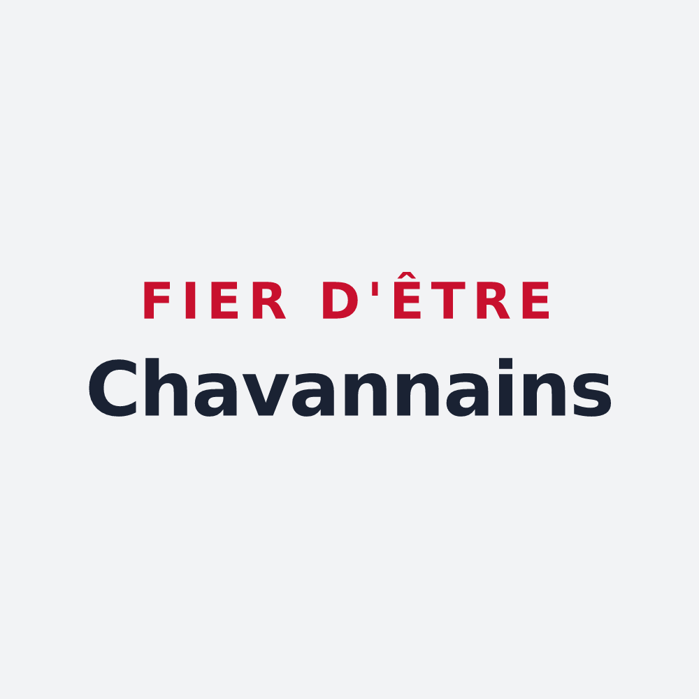 Poster « Fier d'être Chavannains » — design pour Les Chavannes-en-Maurienne