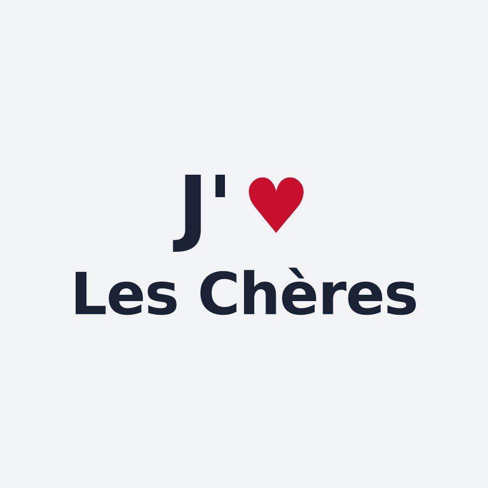 Poster personnalisé Les Chères — design J'aime Les Chères
