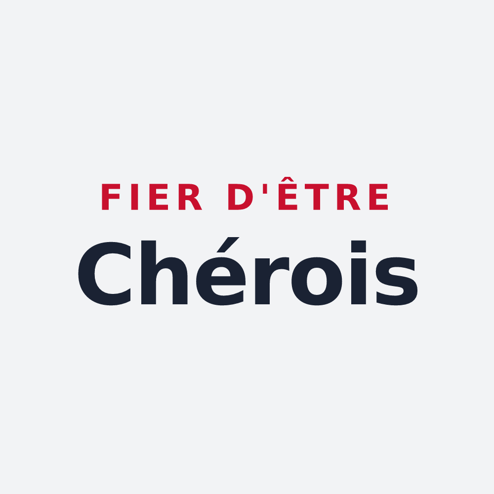 Poster « Fier d'être Chérois » — design pour Les Chères