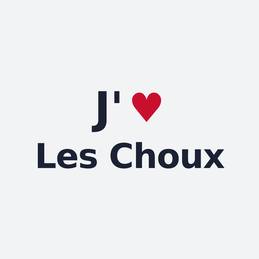 Poster personnalisé Les Choux — design J'aime Les Choux