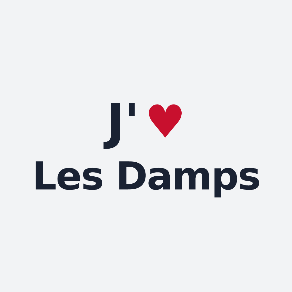 Poster personnalisé Les Damps — design J'aime Les Damps