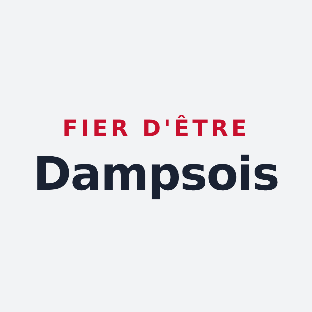 Poster « Fier d'être Dampsois » — design pour Les Damps