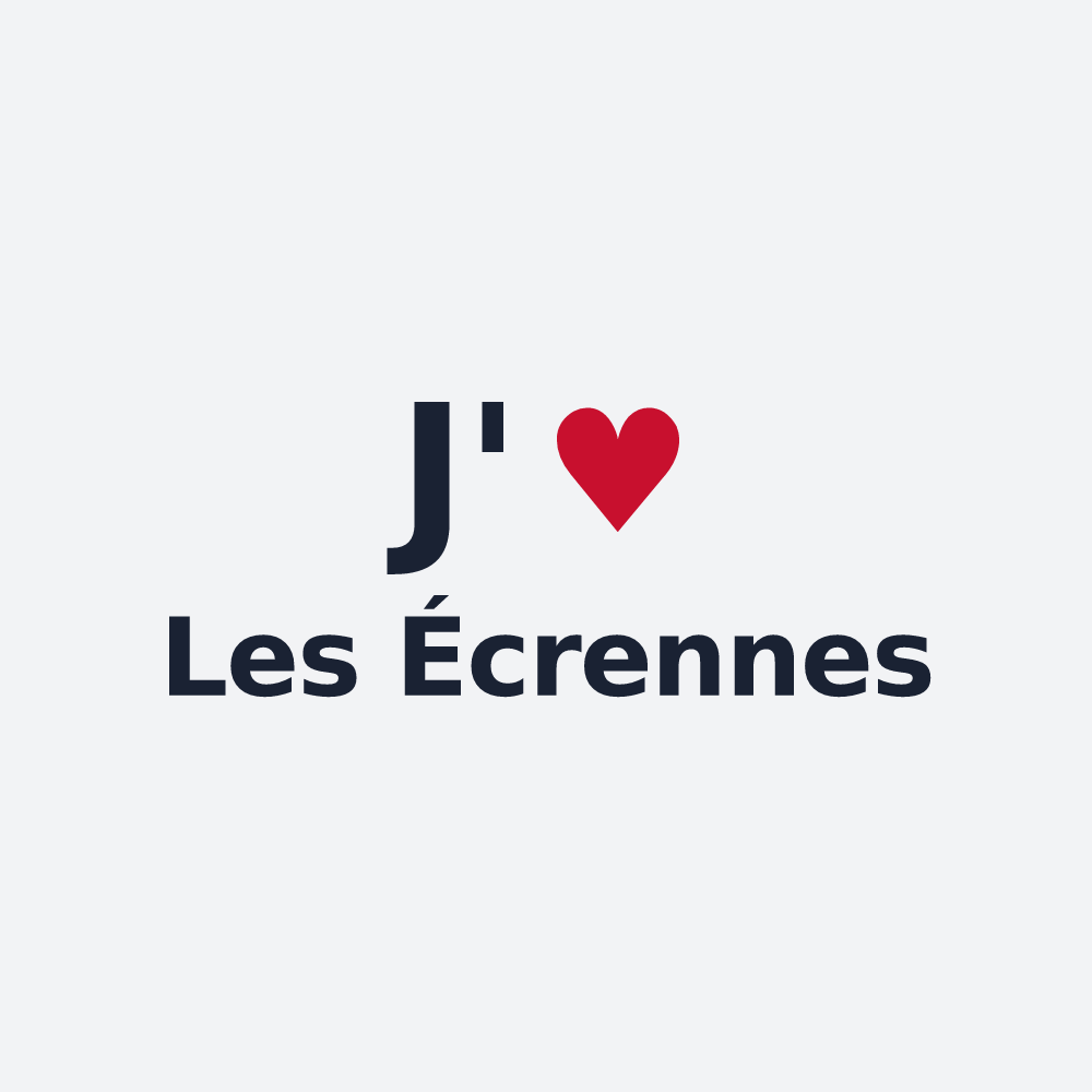 Poster personnalisé Les Écrennes — design J'aime Les Écrennes