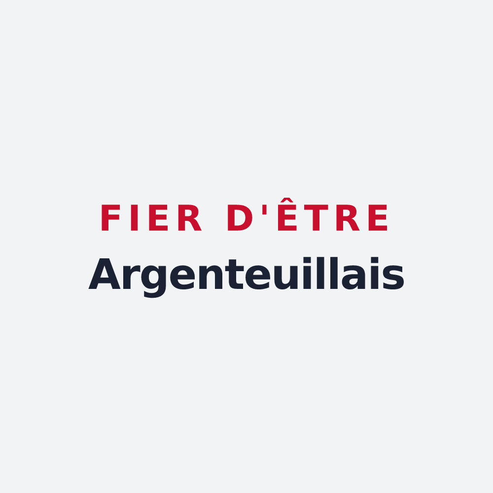 Poster « Fier d'être Argenteuillais » — design pour Les Églises-d'Argenteuil