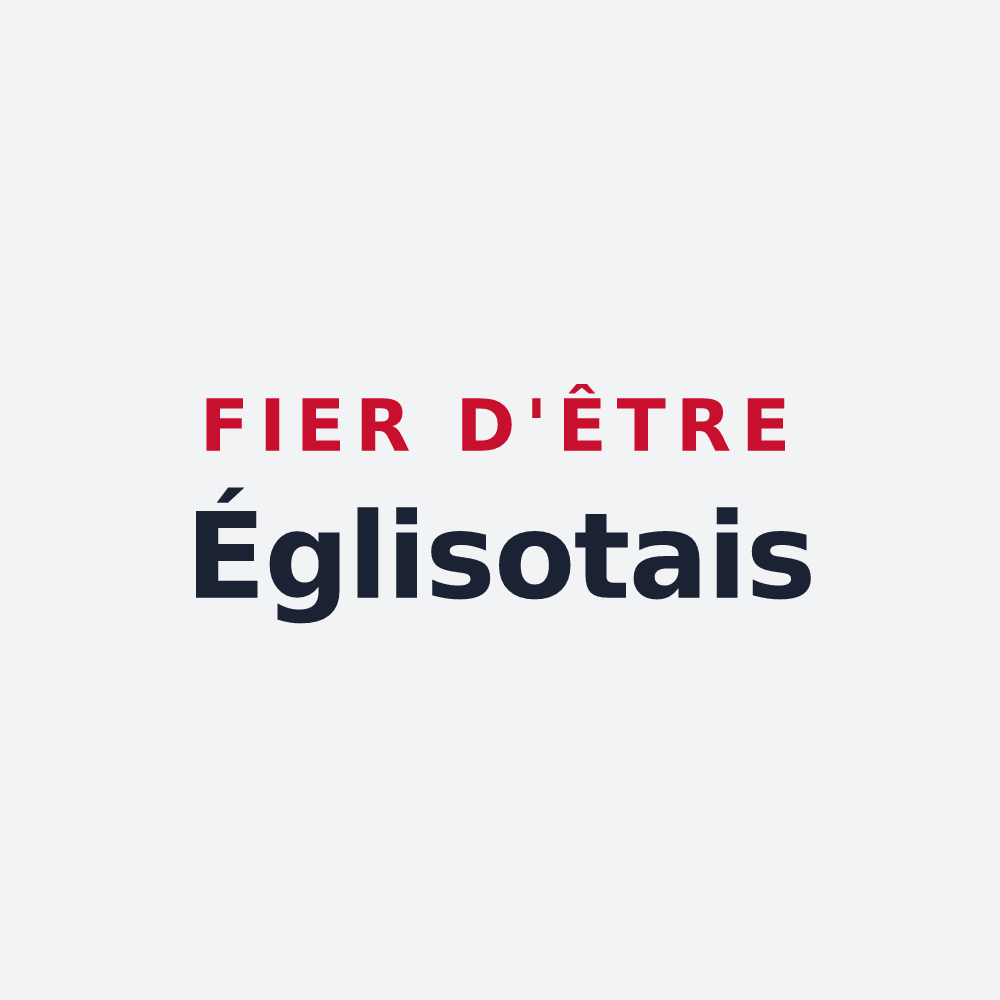 Poster « Fier d'être Églisotais » — design pour Les Églisottes-et-Chalaures
