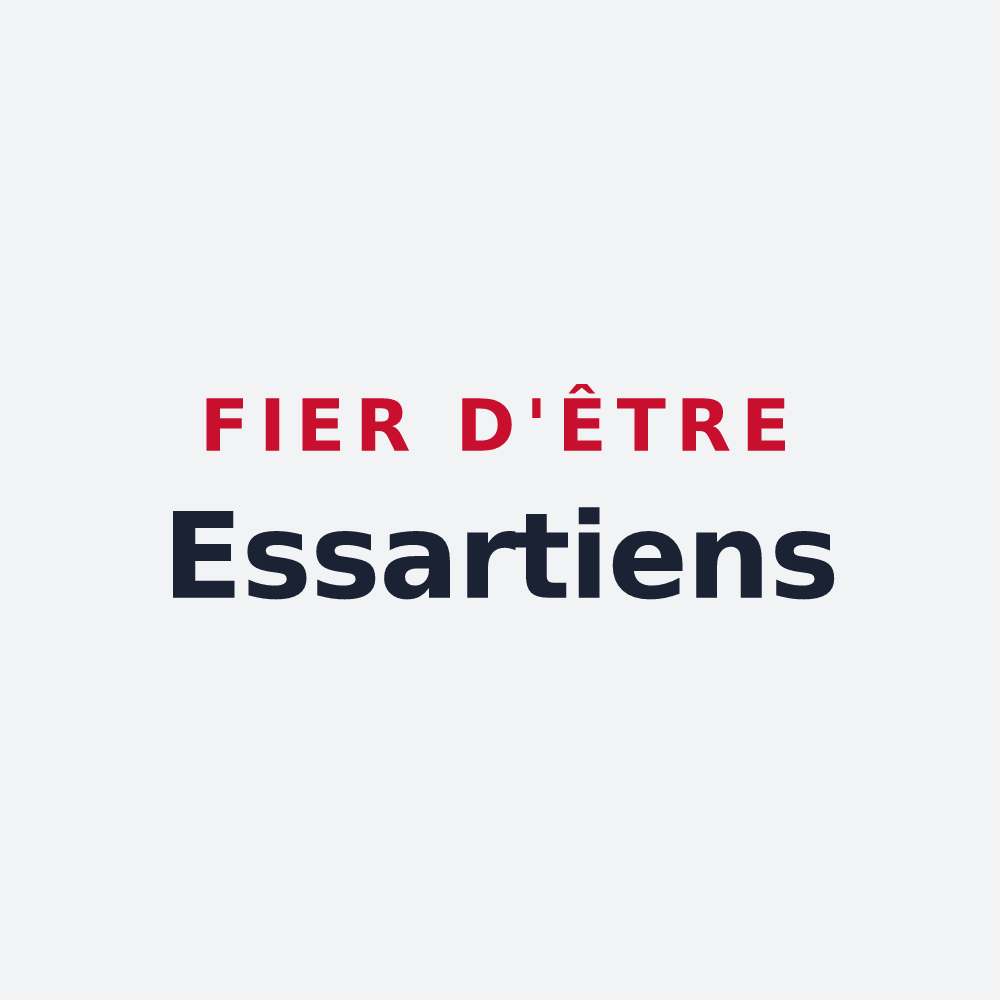 Poster « Fier d'être Essartiens » — design pour Les Essarts
