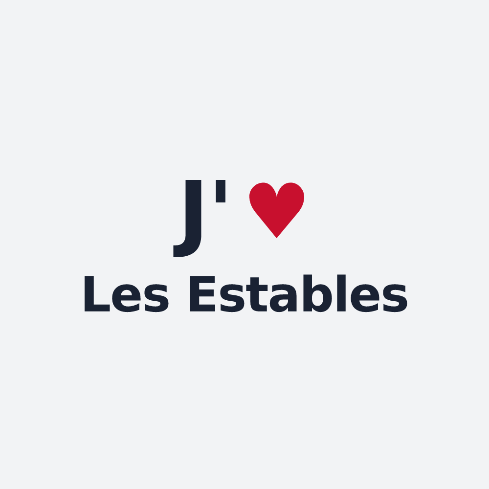 Poster personnalisé Les Estables — design J'aime Les Estables