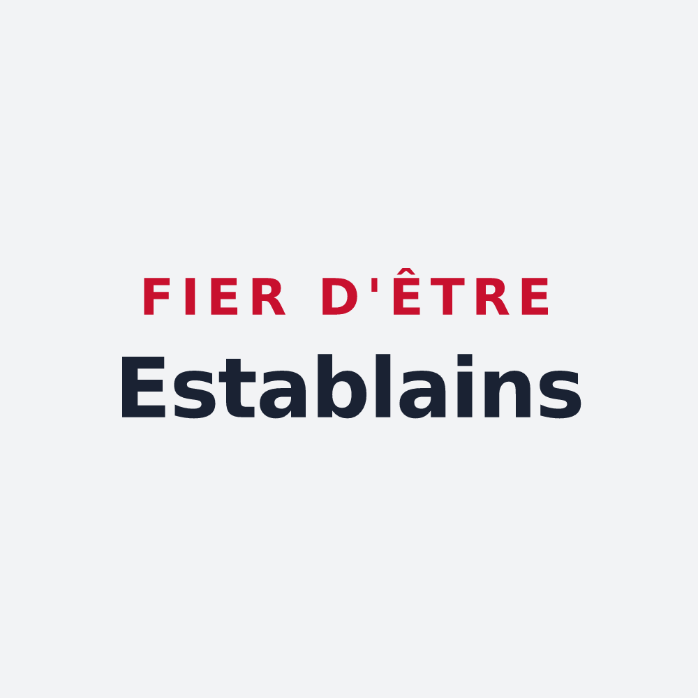 Poster « Fier d'être Establains » — design pour Les Estables