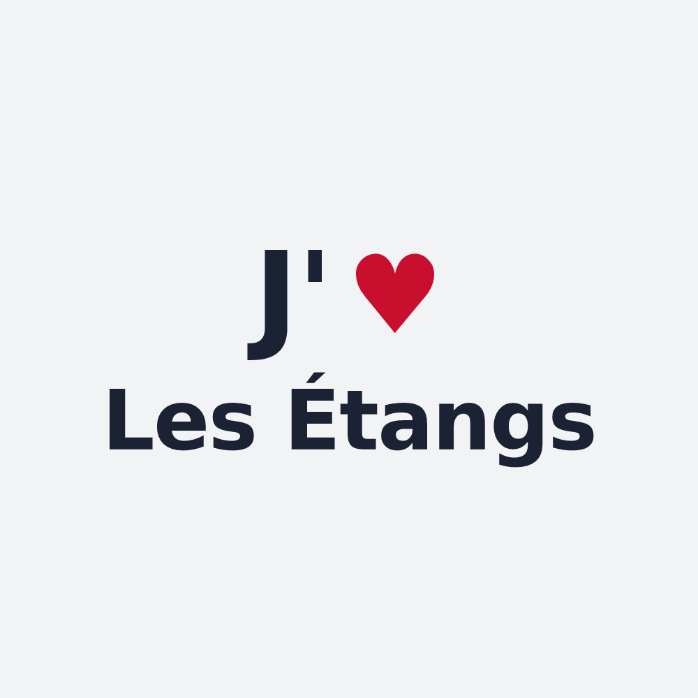 Poster personnalisé Les Étangs — design J'aime Les Étangs