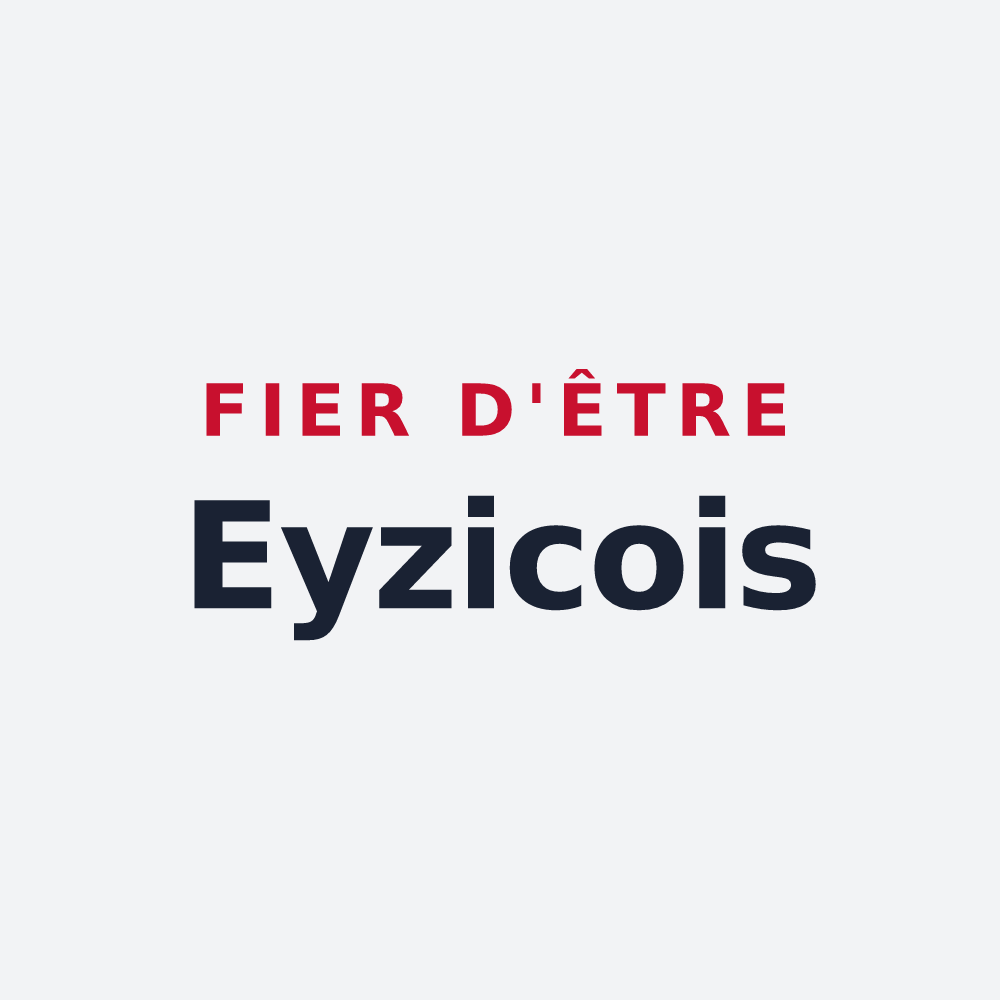 Poster « Fier d'être Eyzicois » — design pour Les Eyzies