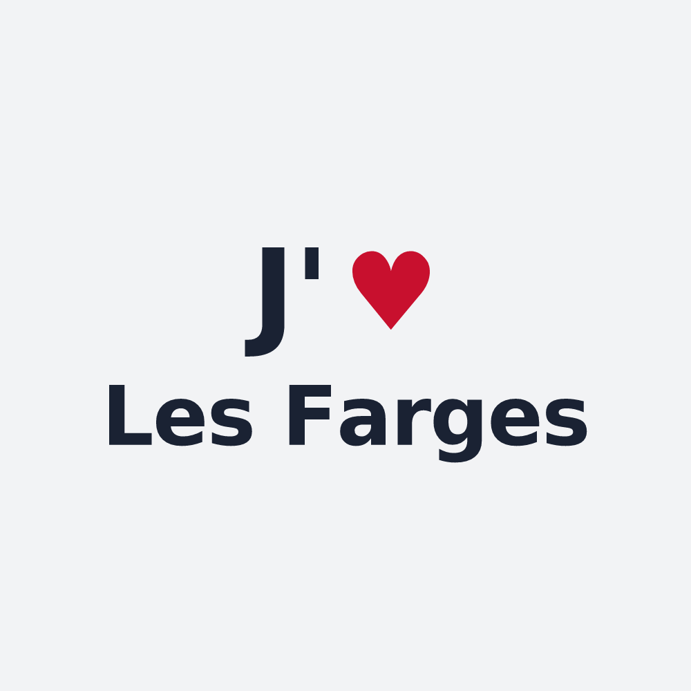 Poster personnalisé Les Farges — design J'aime Les Farges