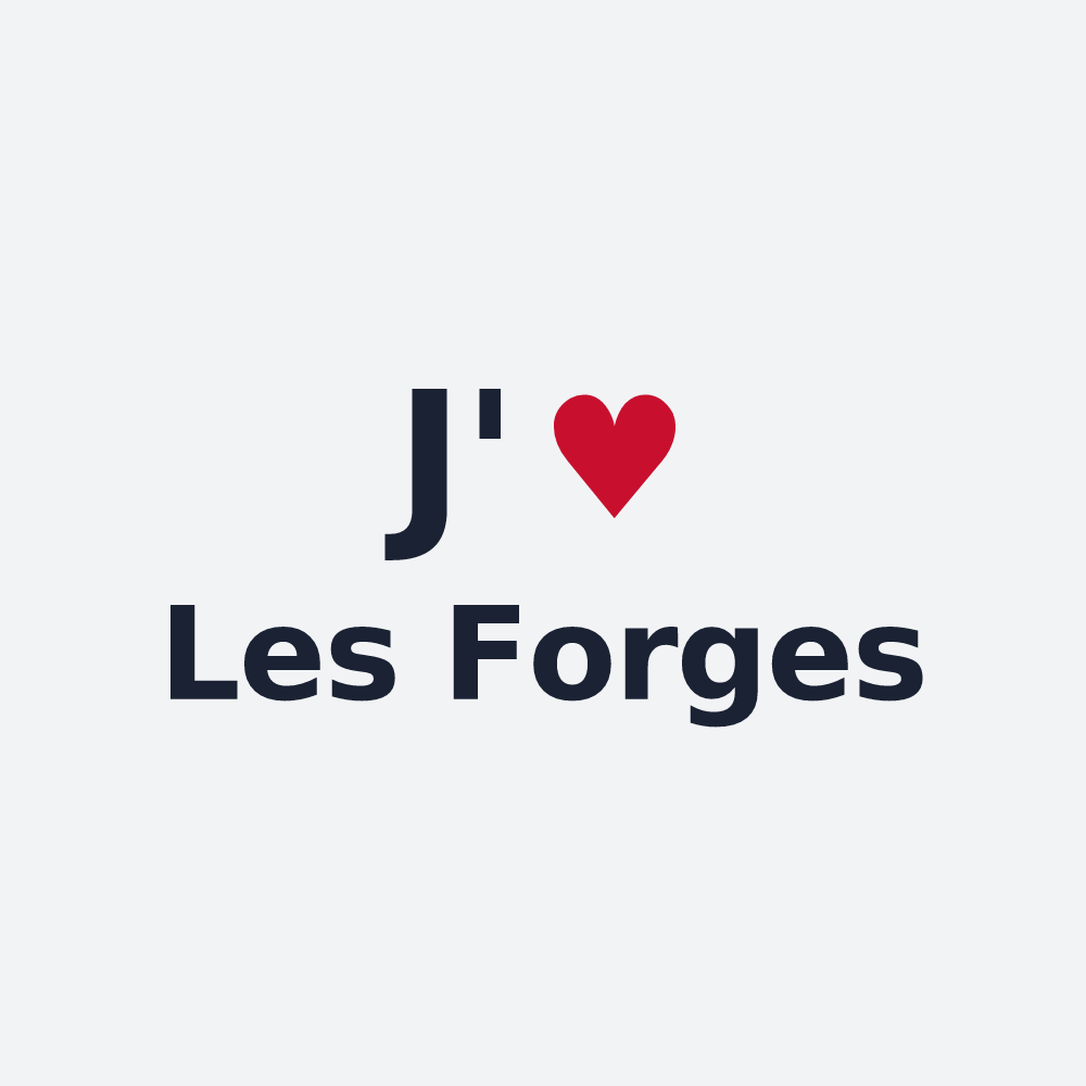 Poster personnalisé Les Forges — design J'aime Les Forges