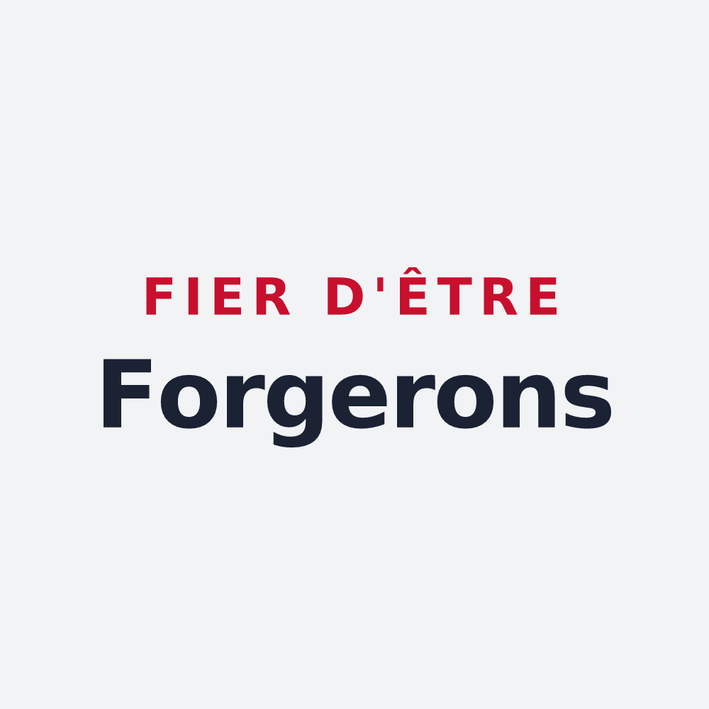 Poster « Fier d'être Forgerons » — design pour Les Forges