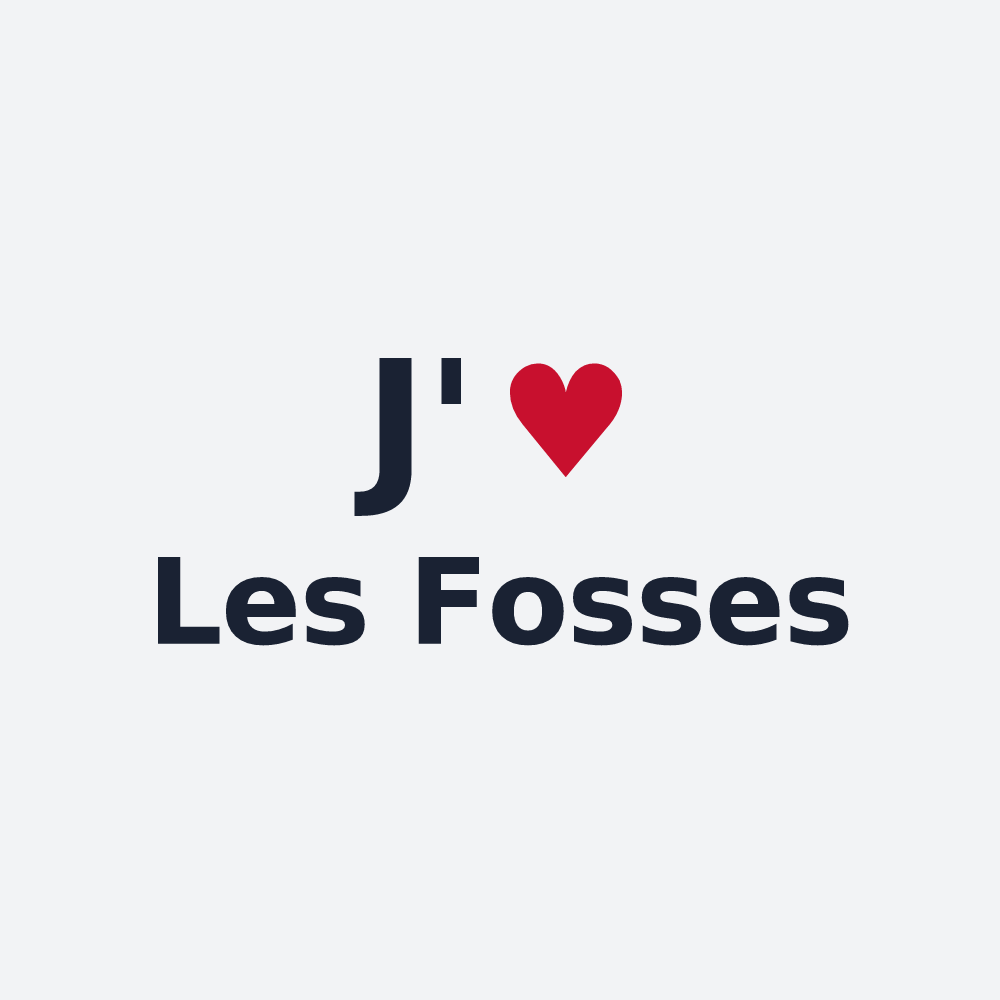 Poster personnalisé Les Fosses — design J'aime Les Fosses