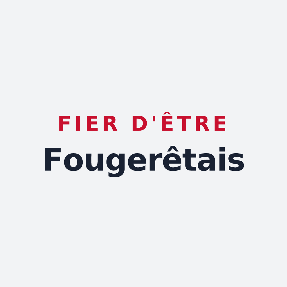 Poster « Fier d'être Fougerêtais » — design pour Les Fougerêts