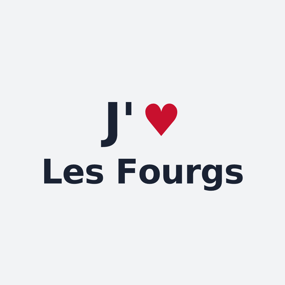 Poster personnalisé Les Fourgs — design J'aime Les Fourgs