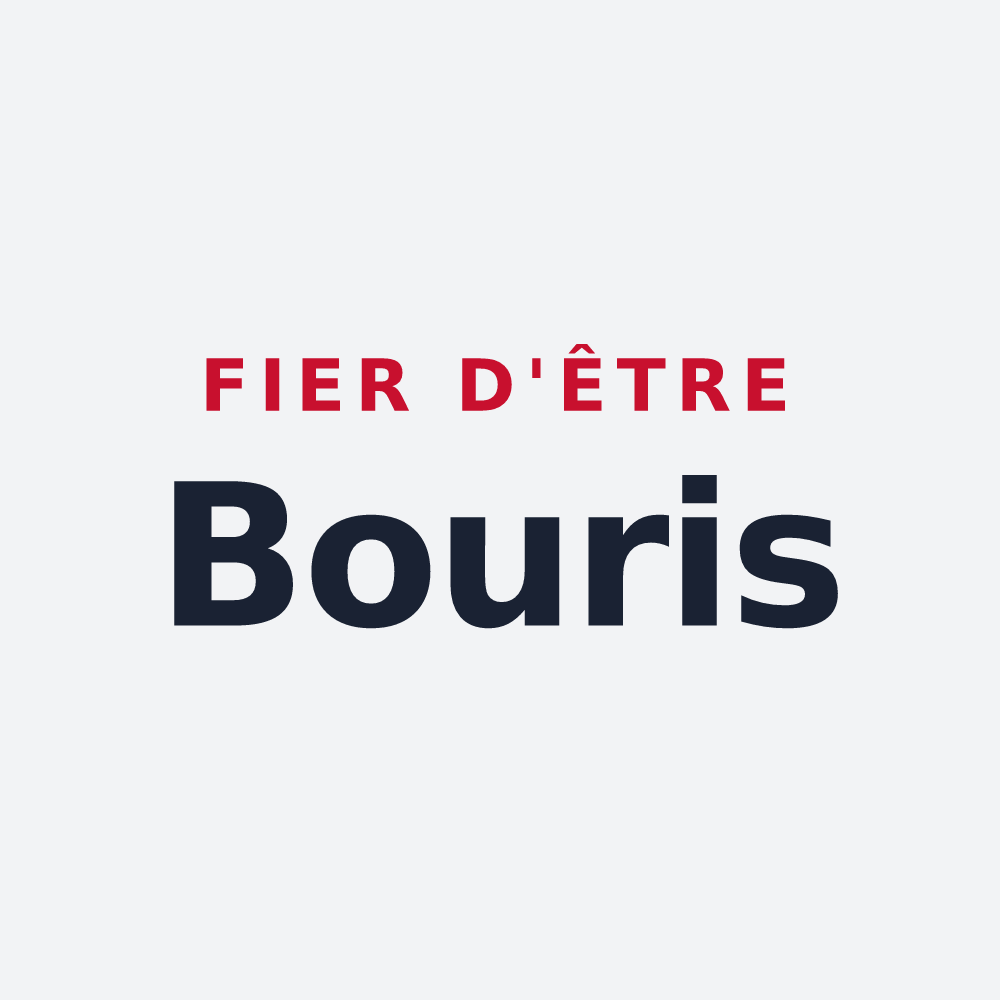 Poster « Fier d'être Bouris » — design pour Les Fourgs
