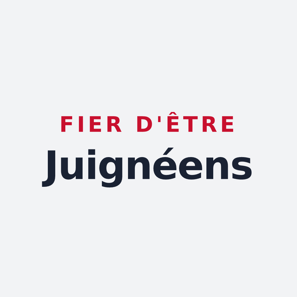 Poster « Fier d'être Juignéens » — design pour Les Garennes sur Loire