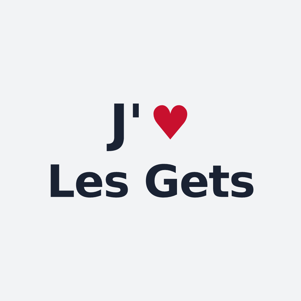 Poster personnalisé Les Gets — design J'aime Les Gets