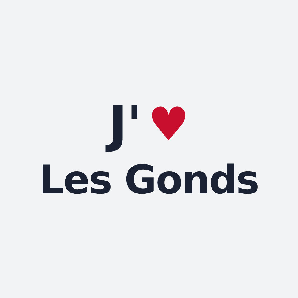 Poster personnalisé Les Gonds — design J'aime Les Gonds