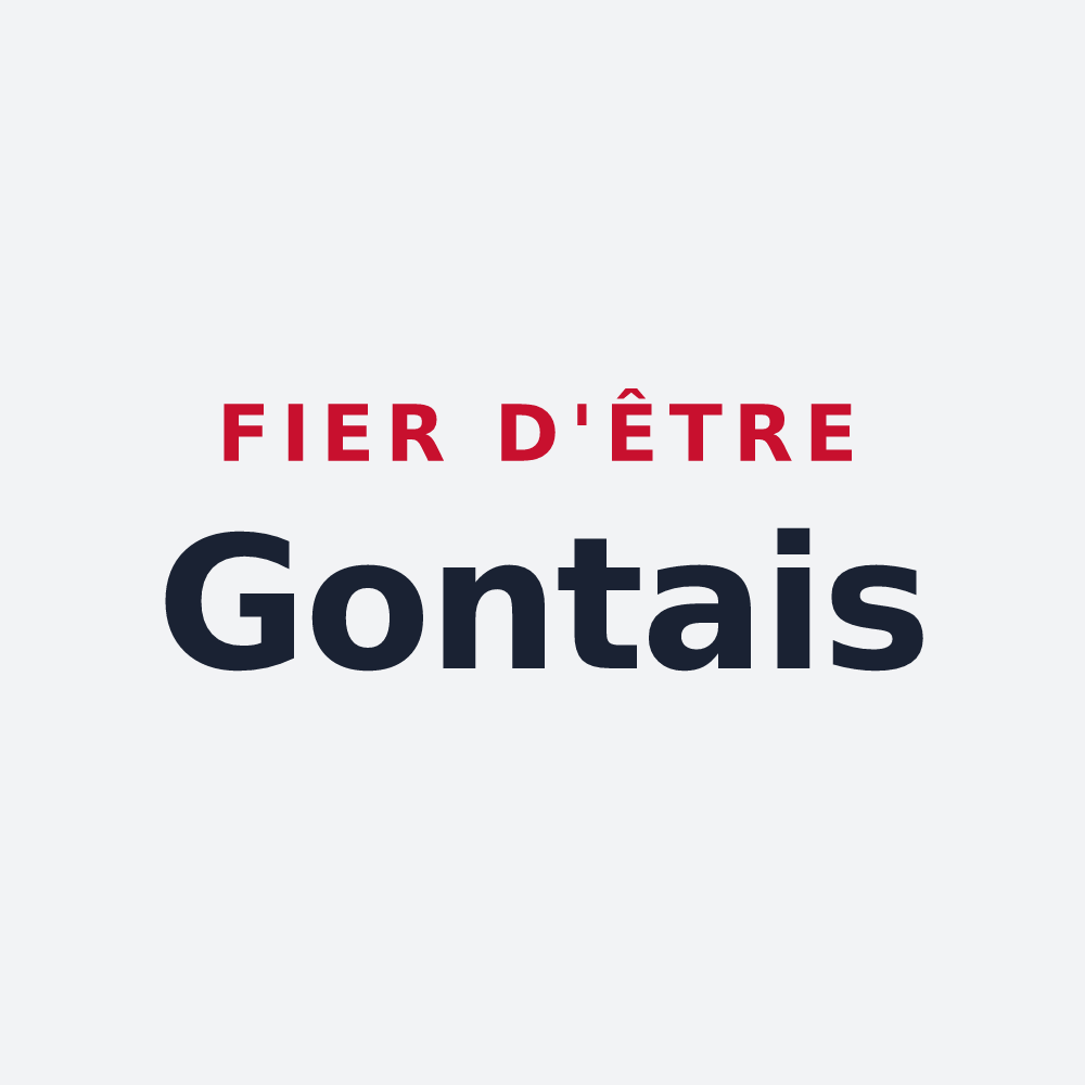 Poster « Fier d'être Gontais » — design pour Les Gonds