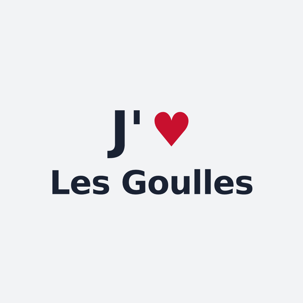 Poster personnalisé Les Goulles — design J'aime Les Goulles