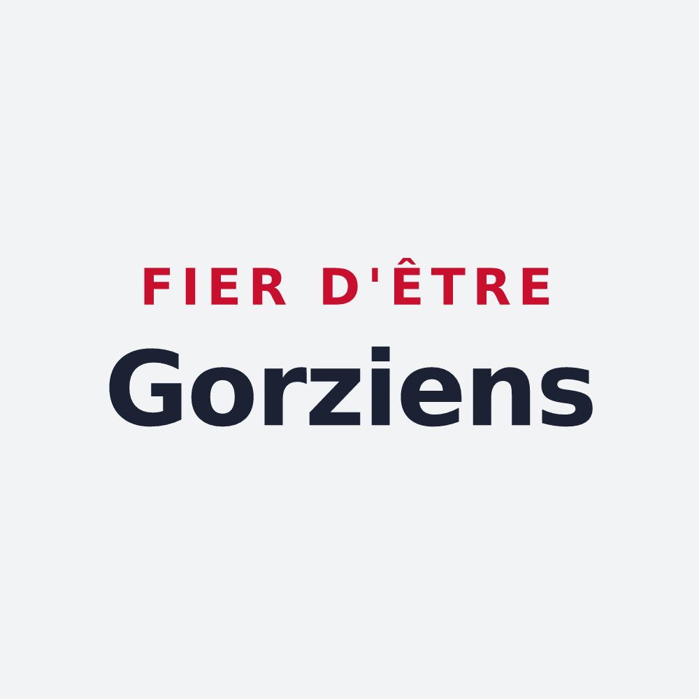 Poster « Fier d'être Gorziens » — design pour Les Gours